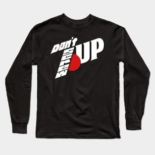 Don't Screw Up Funny Retro logo Parody Funny Sayings Gift Long Sleeve T-Shirt